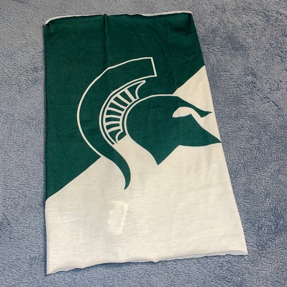 Michigan State face cover